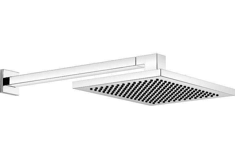 Kopfbrause Dornbracht Symetrics 1 Strahlart 300x240 mm mit Wandanschlussrohr Ausladung 450 mm, chrom