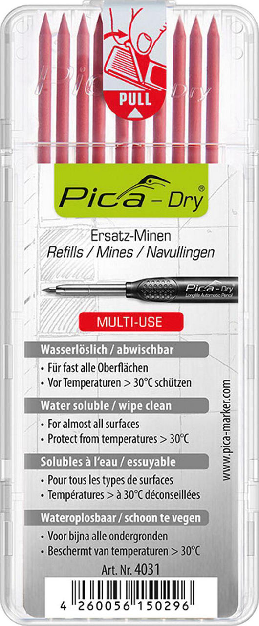 Ersatzminen Rot 4031 für Dry VPE=10 Stück Ersatzminen Rot 4031 für Dry VPE=10 Stück