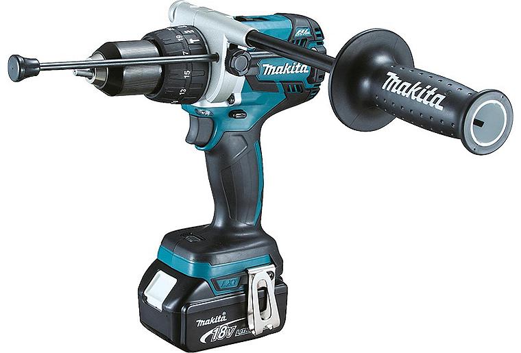 Akku-Schlagbohrschrauber MAKITA DHP481RTJ 18V mit 2x 5,0 Ah Akkus und Ladegerät Akku-Schlagbohrschrauber MAKITA DHP481RTJ 18V mit 2x 5,0 Ah Akkus und Ladegerät