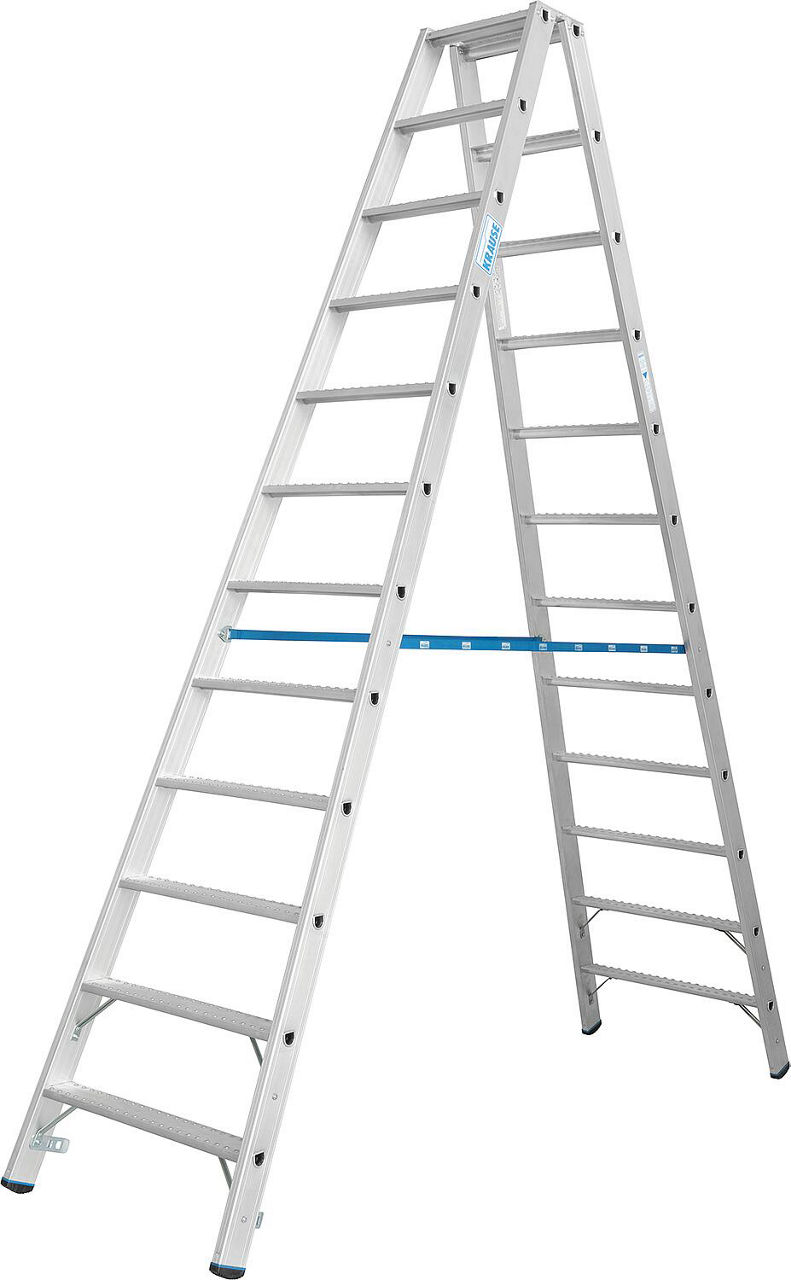 Doppelleiter Krause Stabilo 2x12 rutschhemmende Stufen Doppelleiter Krause Stabilo 2x12 rutschhemmende Stufen