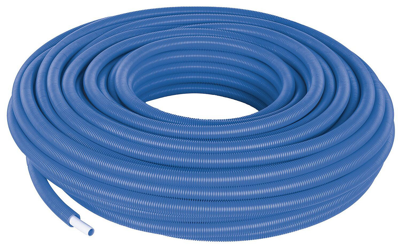 Uponor Uni Pipe PLUS weiß im Schutzrohr Ø20mm x 2,25mm - 28/23, blau, Länge 75m