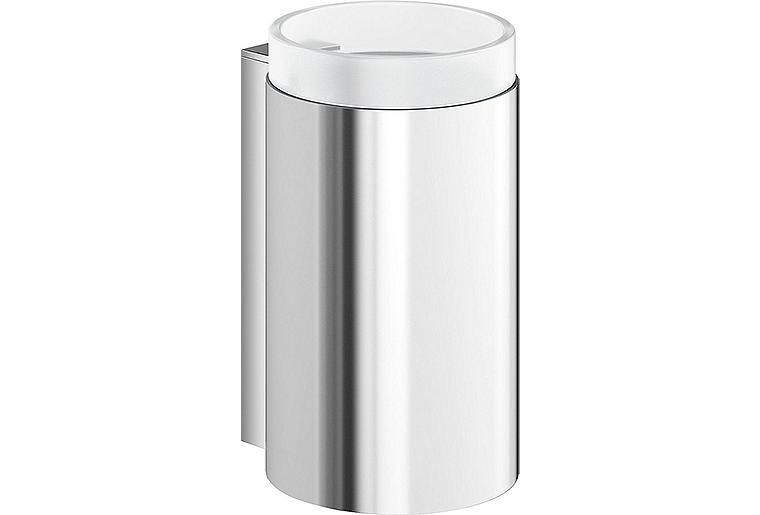 Glasbecher mit Halter Hewi System 900, chrom