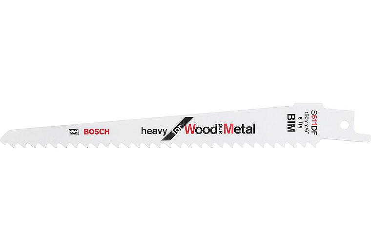 Säbelsägeblätter BOSCH S611DF Länge 150mm VPE 25 Stück für Holz und Metall