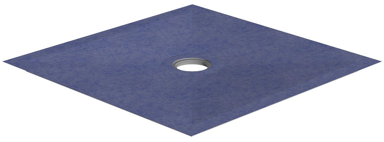 Schedel Bodenebene Duschelement Plan 1000x1000x40mm, inkl. Dichtmanschette, ohne Ablauf, Ablaufloch mittig Schedel Bodenebene Duschelement Plan 1000x1000x40mm, inkl. Dichtmanschette, ohne Ablauf, Ablaufloch mittig