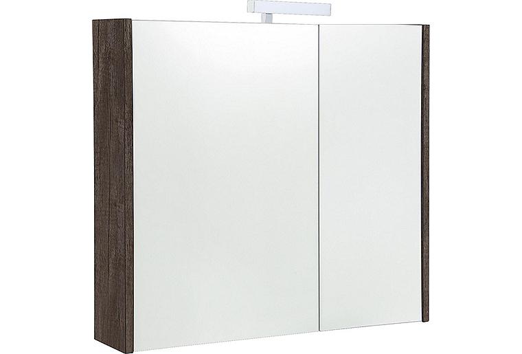 Spiegelschrank Akira mit LED-Beleuchtung, 2 Türen, Chateau Eiche, 800x700x155mm