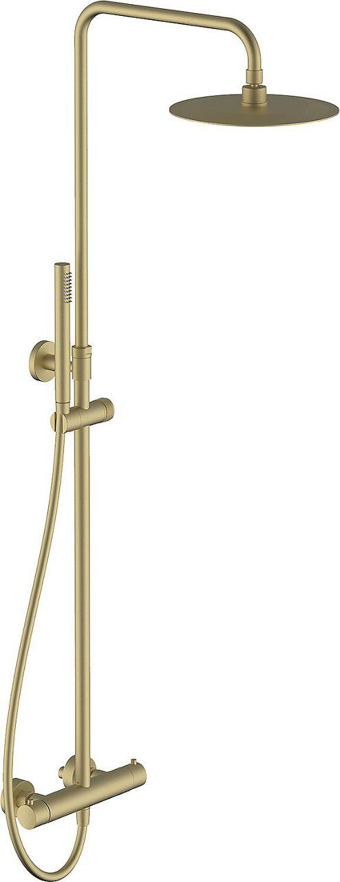 Brause-System Comallo 2.0 mit Thermostat Soft Brass