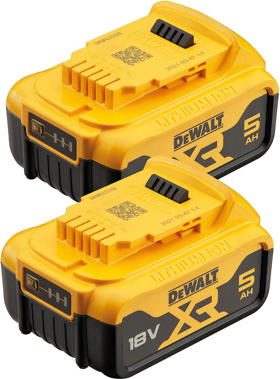Ersatz-Akku-Set DeWalt DCB184P2-XJ XR Li-Ion 2 x 18 V 5,0 Ah
