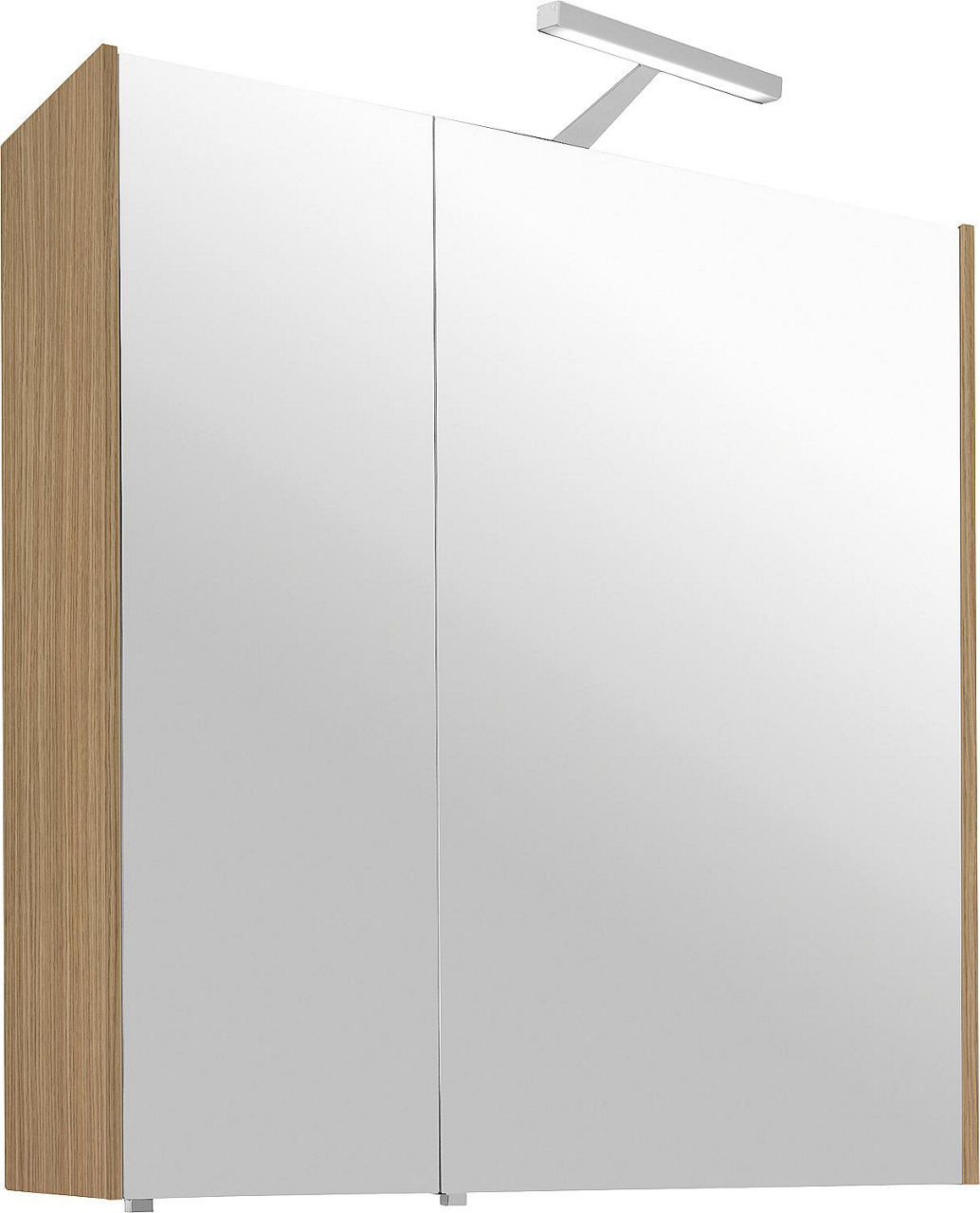 Spiegelschrank mit Beleuchtung Eiche natur, 2 Türen 700x750x188mm Spiegelschrank mit Beleuchtung Eiche natur, 2 Türen 700x750x188mm