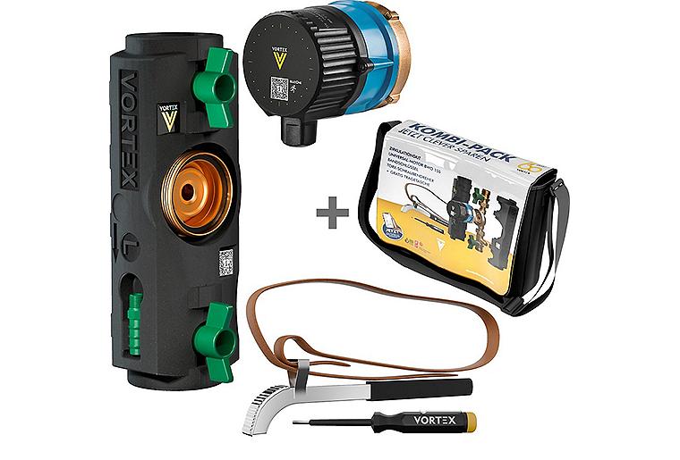 Kombipack VORTEX - Zirkulationskit 155 + Universal-Motor BWO 155 ohne Regelmodul