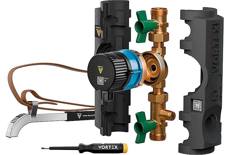 Kombipack VORTEX - Zirkulationskit 155 + Universal-Motor BWO 155 ohne Regelmodul