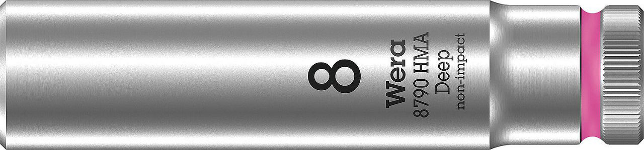 Außensechskant-Steckschlüsseleinsatz Wera 8790 HMA Deep mit 1/4"-Antrieb, metrisch, lang, SW 8,0 x 50 mm Außensechskant-Steckschlüsseleinsatz Wera 8790 HMA Deep mit 1/4"-Antrieb, metrisch, lang, SW 8,0 x 50 mm