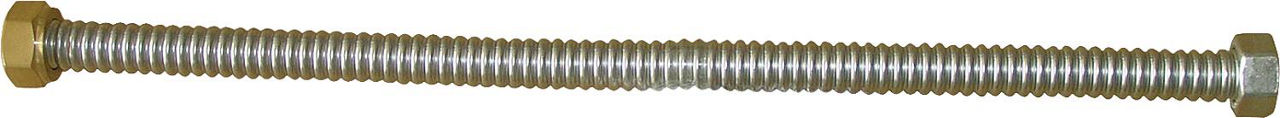Edelstahlwellschlauchset komplett, 500mm lang für Easyflow 1, flachdichtend