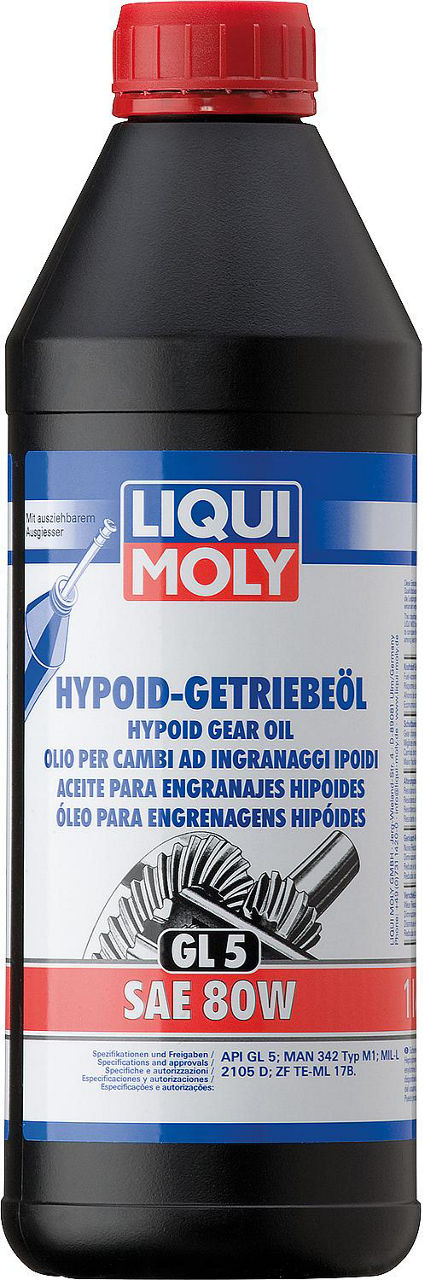 Hypoid-Getriebeöl LIQUI MOLY (GL5) SAE 80W 1l Flasche