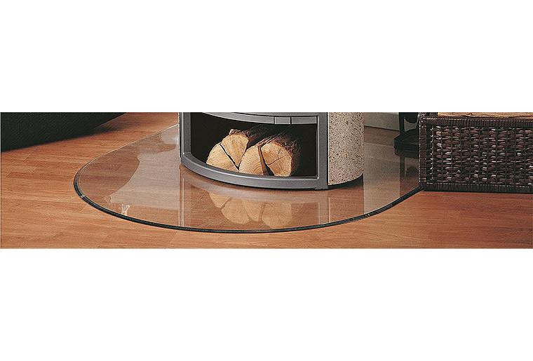 Kaminofen Zubehör Bodenplatte aus Glas 6mm Rundbogen B3 1000x1200mm Kaminofen Zubehör Bodenplatte aus Glas 6mm Rundbogen B3 1000x1200mm