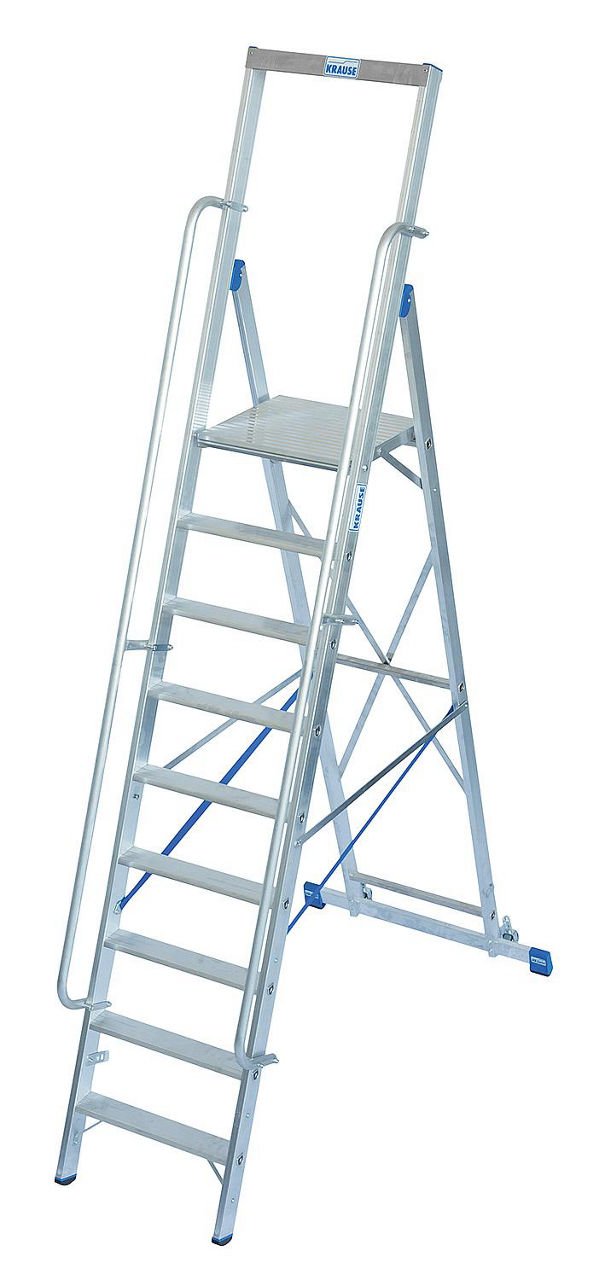 STUFEN-STEHLEITER Krause Stabilo mit grosser Standplattform 9 STUFEN 127792 STUFEN-STEHLEITER Krause Stabilo mit grosser Standplattform 9 STUFEN 127792