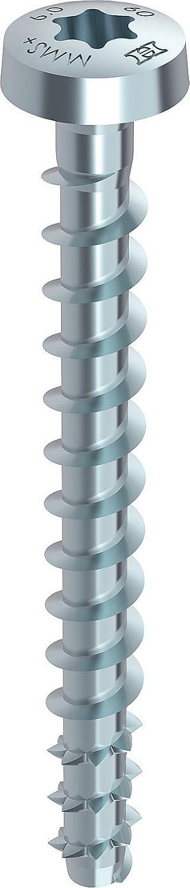 Beton- & Mauerwerkschraube Heco, Multi-Monti plus m. Halbrundkopf, Ø 6,0x60 mm, VPE = 100 Stück Beton- & Mauerwerkschraube Heco, Multi-Monti plus m. Halbrundkopf, Ø 6,0x60 mm, VPE = 100 Stück