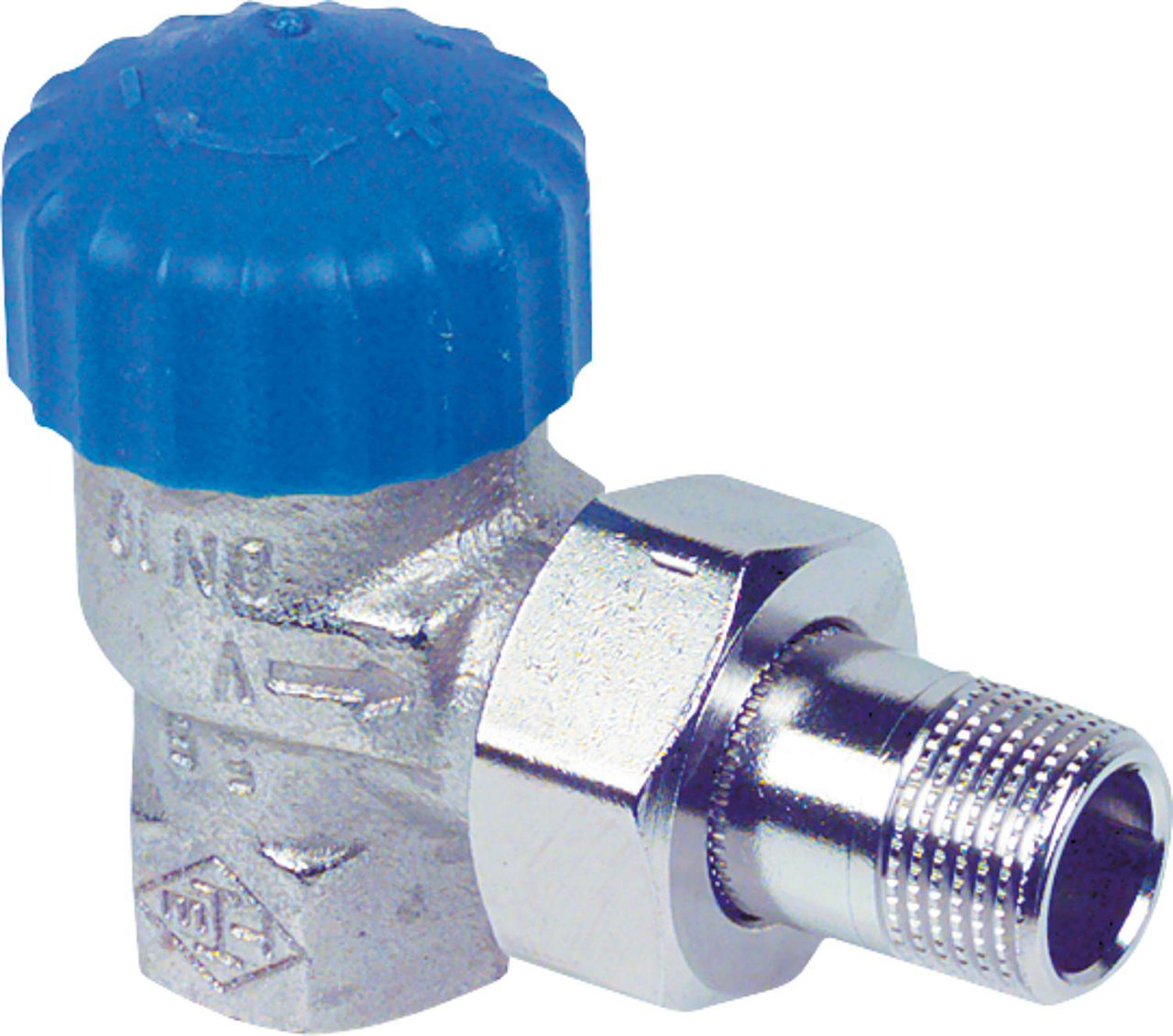 Heimeier Thermostatventil Rotguß vernickelt R 1/2"Eckform Schwerkraftausf. Heimeier Thermostatventil Rotguß vernickelt R 1/2"Eckform Schwerkraftausf.
