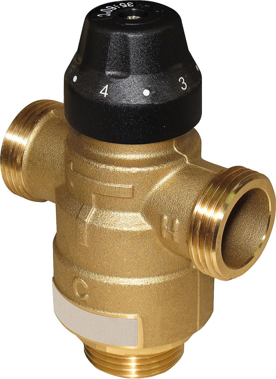 Thermomischer Easyflow Typ 736, DN25, 20-45°C, kv 4 Anschlüsse: AG DN25 (1") Thermomischer Easyflow Typ 736, DN25, 20-45°C, kv 4 Anschlüsse: AG DN25 (1")