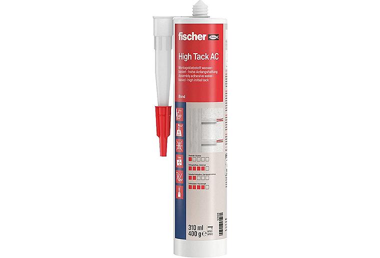 Montageklebstoff Fischer High Tack AC weiß, 310 ml