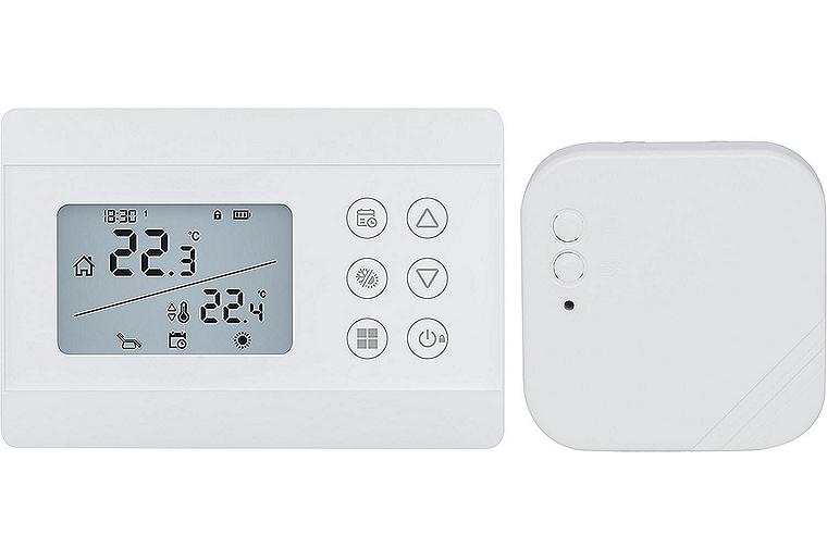 Funk-Raumthermostat Digital Imit Silver CR-W/RF Funk-Raumthermostat Digital Imit Silver CR-W/RF