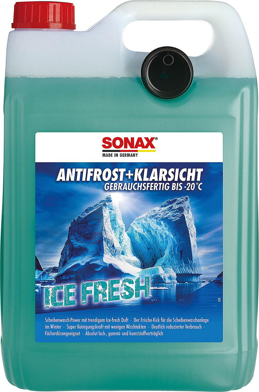 Winterscheibenreiniger SONAX AntiFrost + KlarSicht bis -20°C Ice-fresh 5l Kanister mit Ausgießer Winterscheibenreiniger SONAX AntiFrost + KlarSicht bis -20°C Ice-fresh 5l Kanister mit Ausgießer
