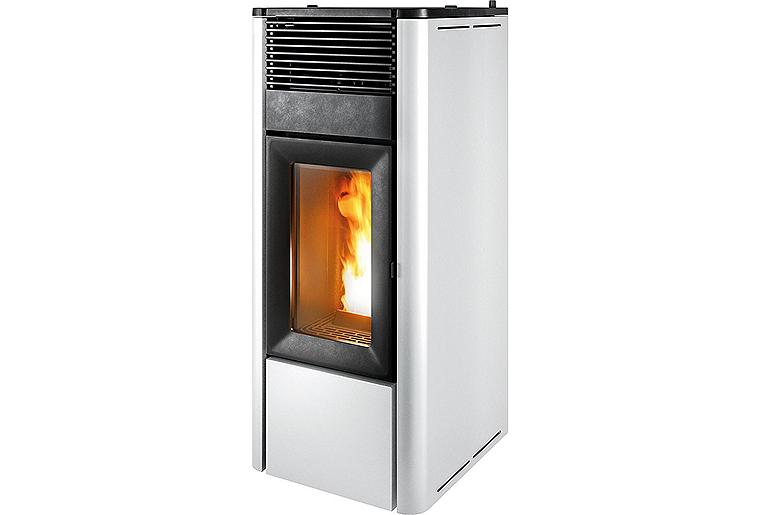 Pelletofen MCZ TEIA C. Air 10 R, Grundgerät mit Verkleidung Metall Weiß_302 Pelletofen MCZ TEIA C. Air 10 R, Grundgerät mit Verkleidung Metall Weiß_302