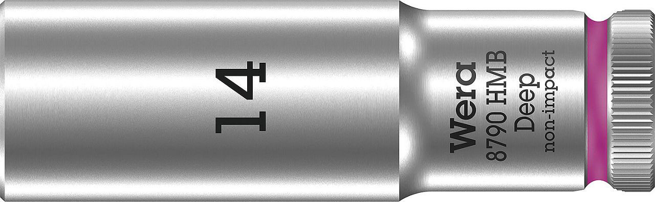 Außensechskant-Steckschlüsseleinsatz Wera 8790 HMB Deep mit 3/8"-Antrieb, metrisch, lang, SW 14,0 x 64 mm Außensechskant-Steckschlüsseleinsatz Wera 8790 HMB Deep mit 3/8"-Antrieb, metrisch, lang, SW 14,0 x 64 mm