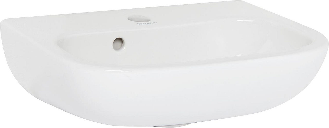 Handwaschbecken Duravit D-Code 450 mm, mit Überlauf, 1 Hahnloch, Weiß Handwaschbecken Duravit D-Code 450 mm, mit Überlauf, 1 Hahnloch, Weiß