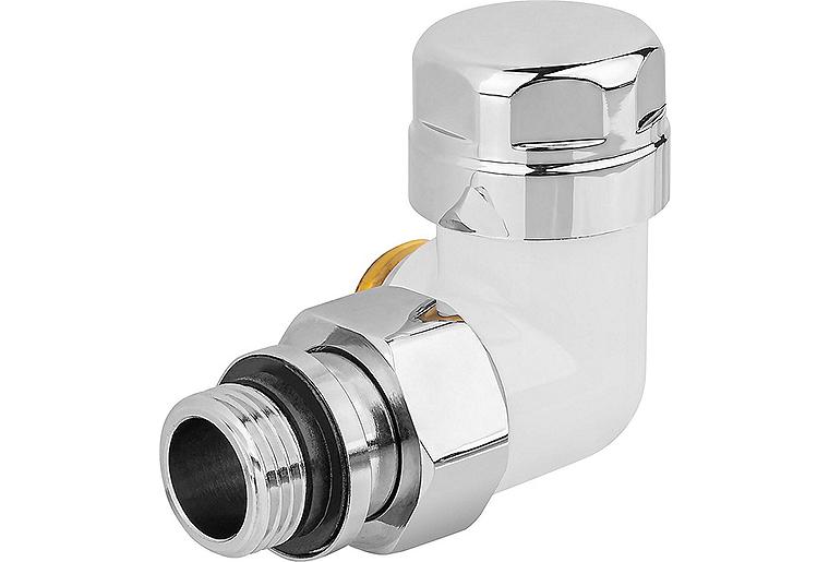 Thermostatventil 130TB S, weiß DN15 (1/2"), Winkeleck links