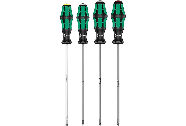 Schraubendreher-Satz Wera 335/350/355/4 Kraftform Plus, Lasertip, Länge (mm): 200, 4-teilig