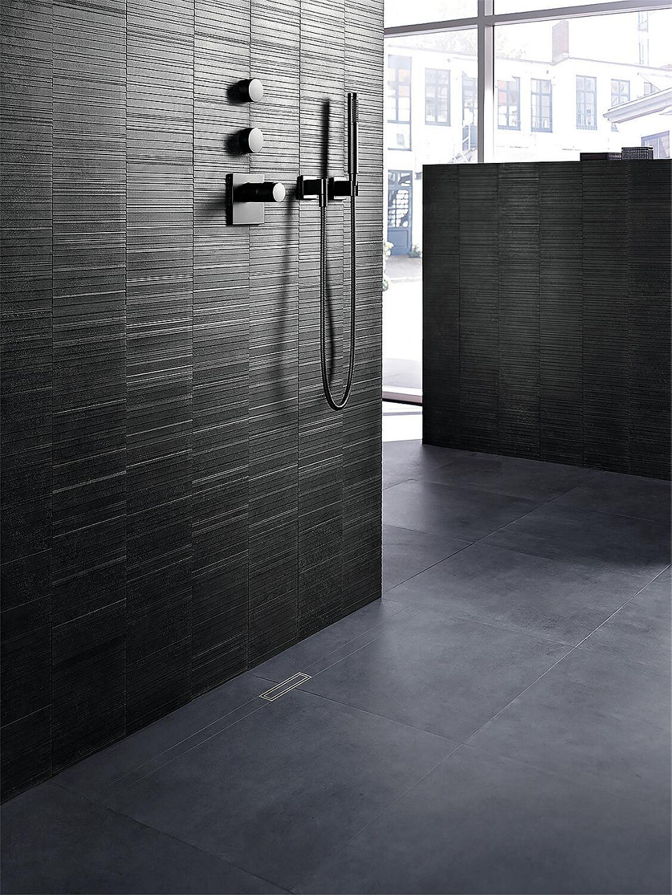 Duschrinne CleanLine80, 300-1100mm, champagne poliert / champagne gebürstet