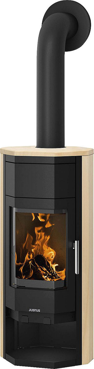 Kaminofen Usedom 5 W+ 2.0 Sandstein, Korpus Stahl Schwarz Kaminofen Usedom 5 W+ 2.0 Sandstein, Korpus Stahl Schwarz