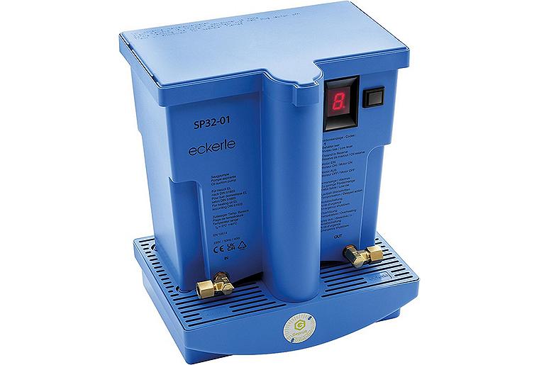 Saugpumpenaggregat Eckerle SP 32/01, mit elektr. Störschaltung und Auffangwanne