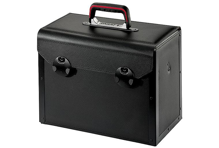 Werkzeugtasche mit Schublade 410x220x310mm 5-teilig, schwarz 44.000-581 Werkzeugtasche mit Schublade 410x220x310mm 5-teilig, schwarz 44.000-581
