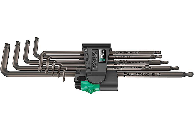 Winkelschlüsselsatz WERA 9-teilig, TORX® T8 - T40, kurz und lang, BlackLaser Winkelschlüsselsatz WERA 9-teilig, TORX® T8 - T40, kurz und lang, BlackLaser