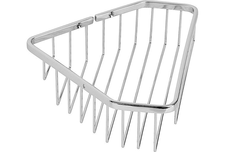 Eck-Schwammkorb Eblino 230x55x170 mm Metall verchromt Eck-Schwammkorb Eblino 230x55x170 mm Metall verchromt