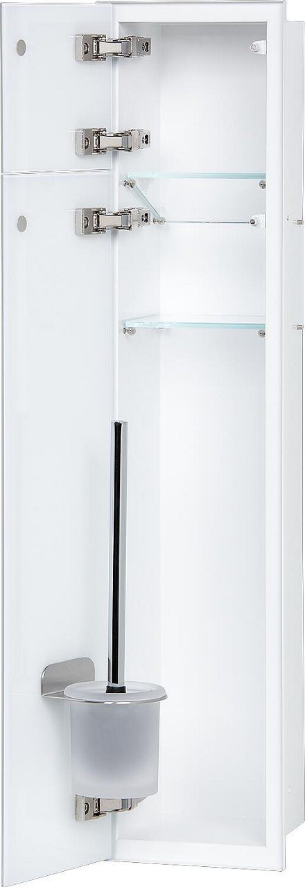 WC-Einbaucontainer Zero Höhe 800 weiß beschichtet , 2 Türen weiß, links WC-Einbaucontainer Zero Höhe 800 weiß beschichtet , 2 Türen weiß, links