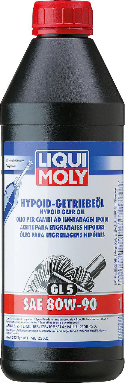 Hypoid-Getriebeöl LIQUI MOLY (GL5) SAE 80W-90 1 l Flasche