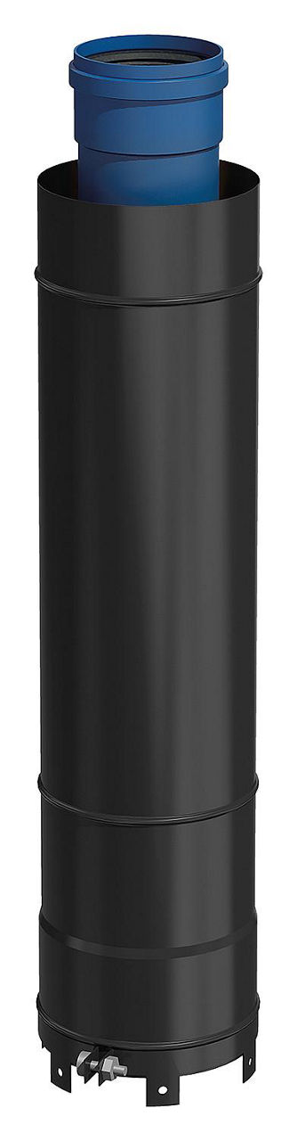CondensBlue AZ Überdach- verlängerung schwarz, 1000mm DN 60/100 und DN 80/125 CondensBlue AZ Überdach- verlängerung schwarz, 1000mm DN 60/100 und DN 80/125