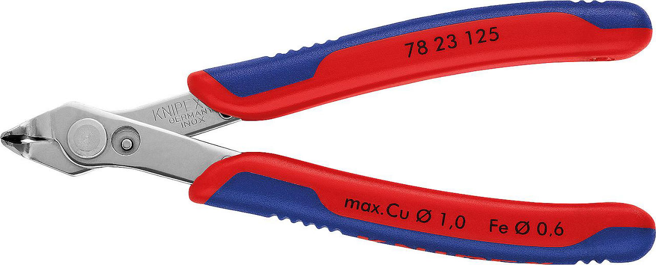 Electronic Super-Knips 54HRC INOX-rostfrei 60°gewinkelten Schneiden Länge 125mm Electronic Super-Knips 54HRC INOX-rostfrei 60°gewinkelten Schneiden Länge 125mm