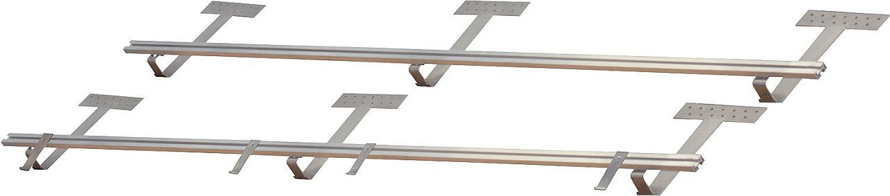 Montageset Biberschwanzdach für 1 Kollektor SX 2.51 waagerechte Montage