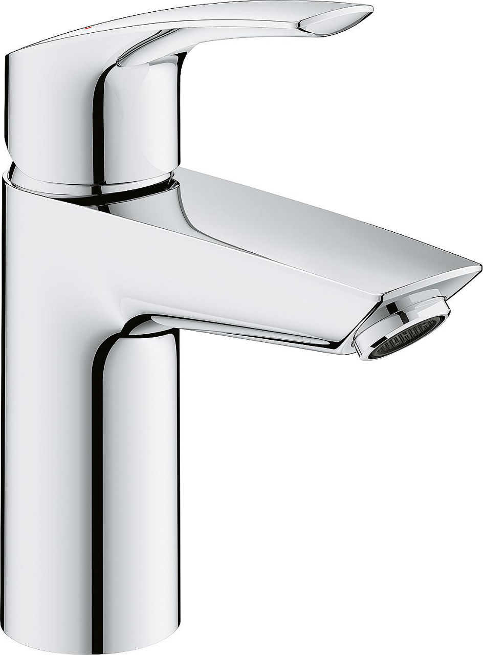 Waschtischmischer Grohe Eurosmart S-Size Ausladung 109 mm chrom Push-Open Ablauf