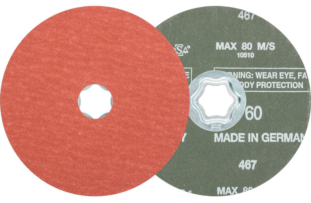 Fiberscheibe Pferd COMBICLICK, Ø 125 mm, Körnung A-COOL60 Fiberscheibe Pferd COMBICLICK, Ø 125 mm, Körnung A-COOL60