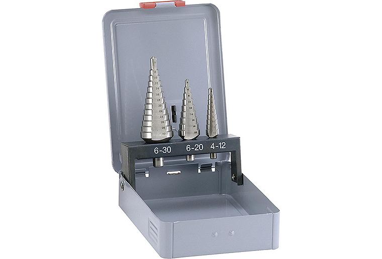 ALPEN HSS Stufenbohrersatz Ø 4-30 mm, 3-teilig ALPEN HSS Stufenbohrersatz Ø 4-30 mm, 3-teilig