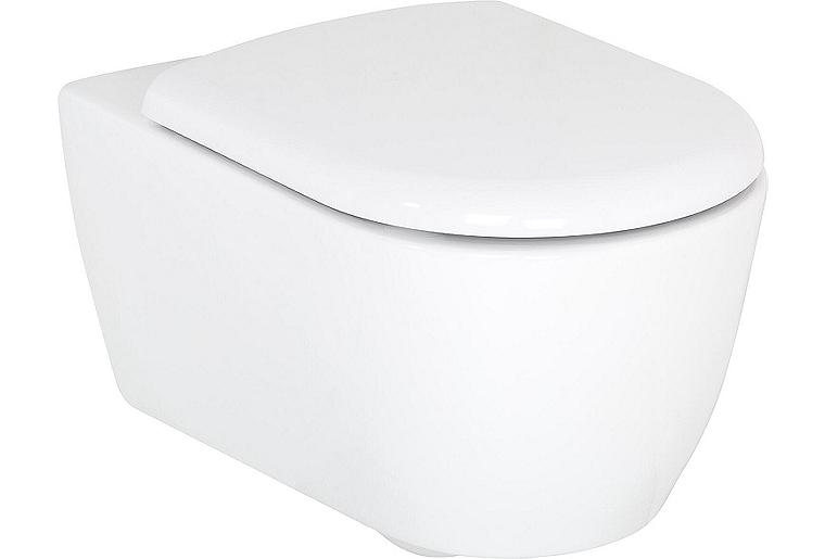 Wand-Tiefspül-WC AIMERA BxHxT: 355x360x540 mm spülrandlos Keramik weiß Wand-Tiefspül-WC AIMERA BxHxT: 355x360x540 mm spülrandlos Keramik weiß