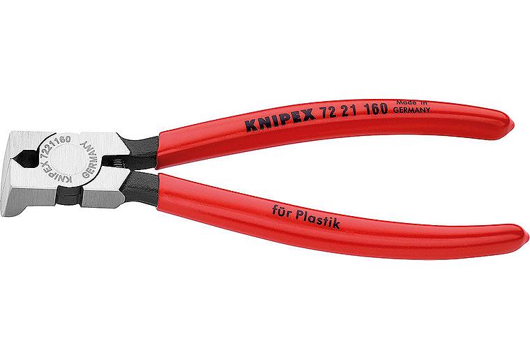 Kunststoff-Seitenschneider poliert Kunststoff überzogen Länge 160mm 85°gewinkelte Schneiden