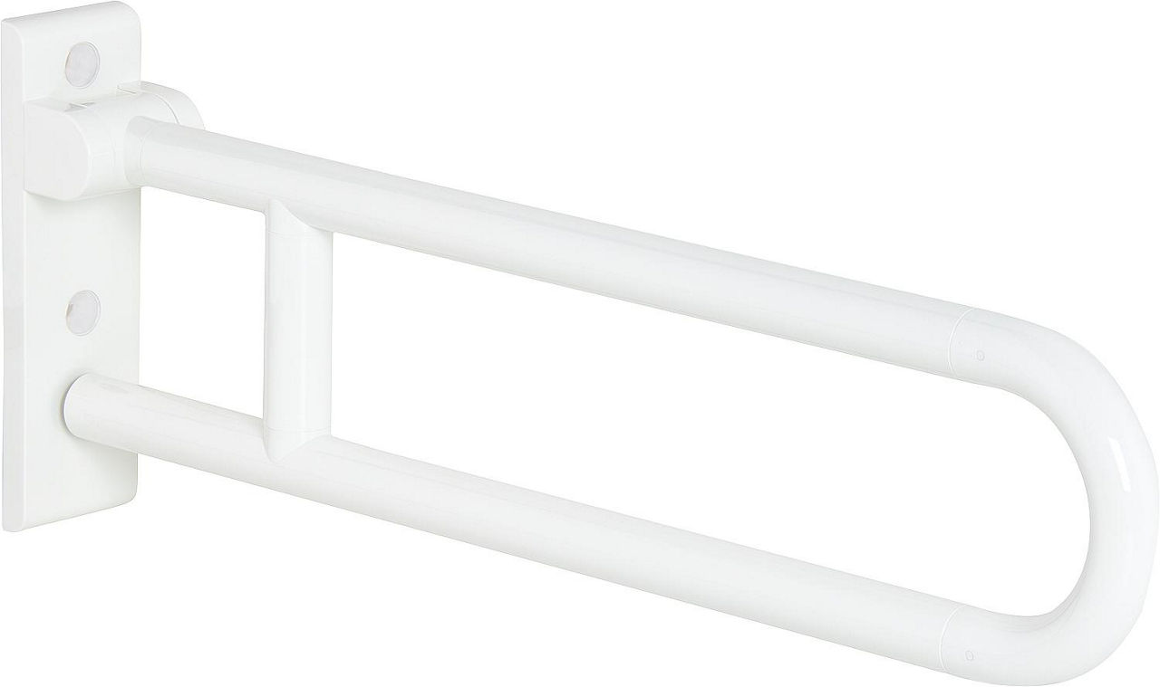 Hewi Stützklappgriff Serie 801 reinweiß, Stahlkern, Länge: 700mm