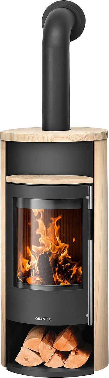 Kaminofen Oranier Polar Neo 8, Sandstein, Korpus Stahl Schwarz Kaminofen Oranier Polar Neo 8, Sandstein, Korpus Stahl Schwarz