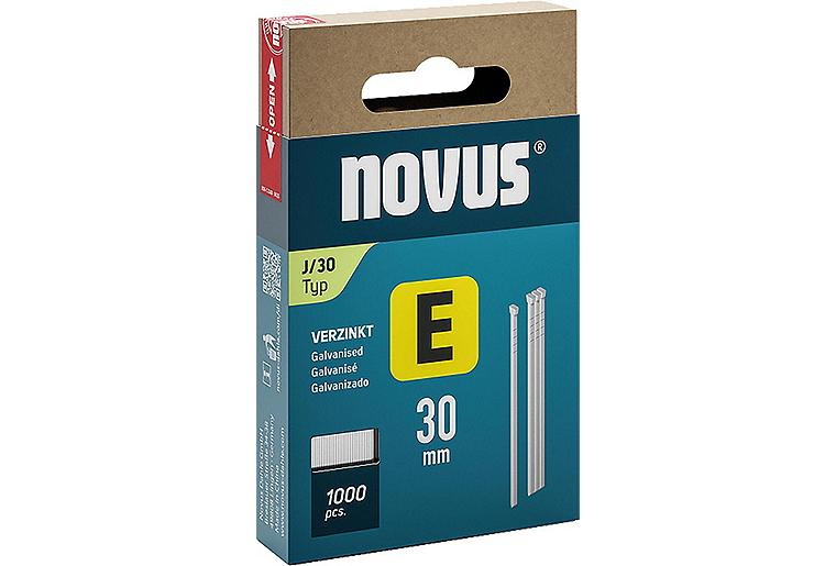 Tackernägel Novus Typ E J/30 verzinkt VPE: 1000 Stück Tackernägel Novus Typ E J/30 verzinkt VPE: 1000 Stück