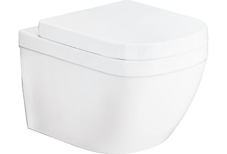 Wand-Tiefspül-WC Grohe Euro BxHxT: 374x631x540 mm spülrandlos Keramik weiß Wand-Tiefspül-WC Grohe Euro BxHxT: 374x631x540 mm spülrandlos Keramik weiß